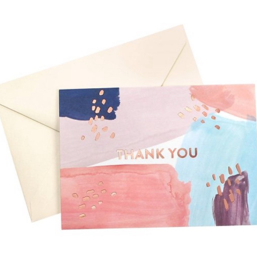 Greenroom 24 count Thank you note Cards and envelopes. Sealed pack NIB